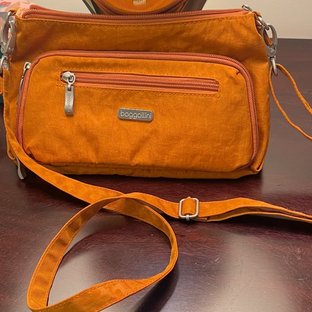 Baggallini Tan Crossbody Bag with Practical Design